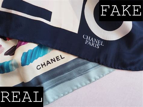 fake vs real chanel scarf|how to tell chanel authenticity.